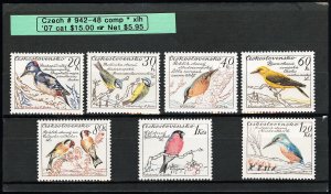 Czechoslovakia Stamps # 942-48 MNH VF Scott Value $15.00