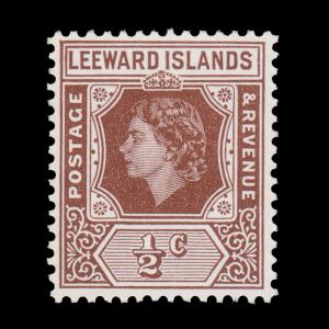 LEEWARD ISLANDS 1954 SCOTT # 133. UNUSED