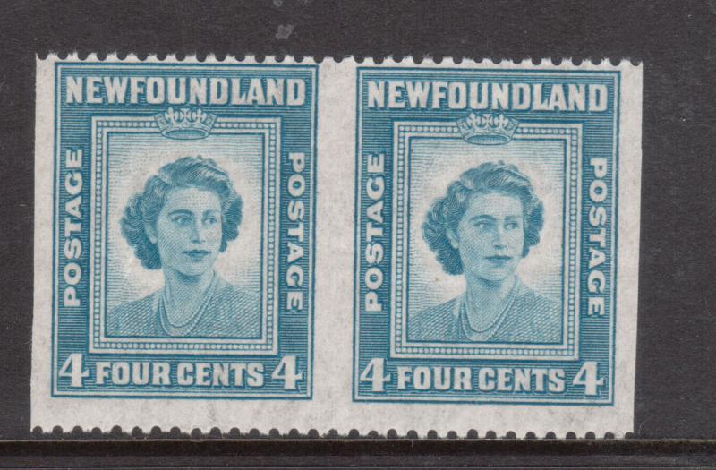 Newfoundland #269b Never Hinged Mint Imperforate Pair