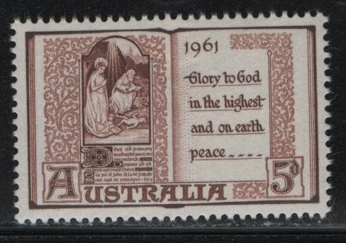 AUSTRALIA, 342, MNH, 1961, Page from Book of Hours, 15th Century