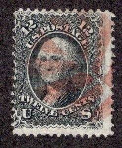 US #97 Red Cancel Twelve Cent Washington AVG/U  ~jm-1632