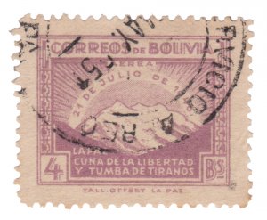 BOLIVIA YEAR 1947. STAMP . SCOTT # C117. USED. # 2