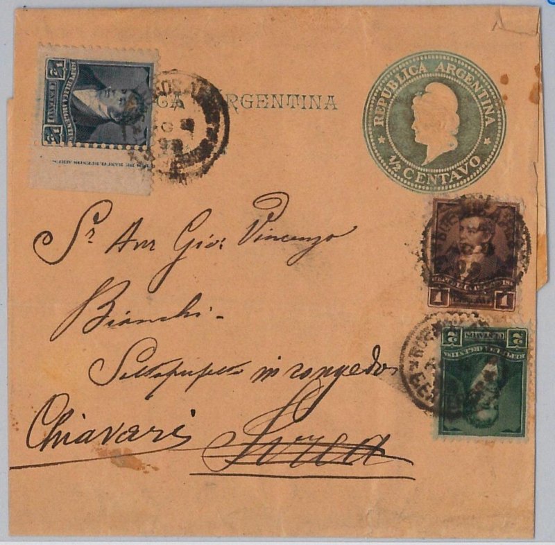 39456 -  BOLIVIA - POSTAL HISTORY - NEWSPAPER WRAPPER to ITALY