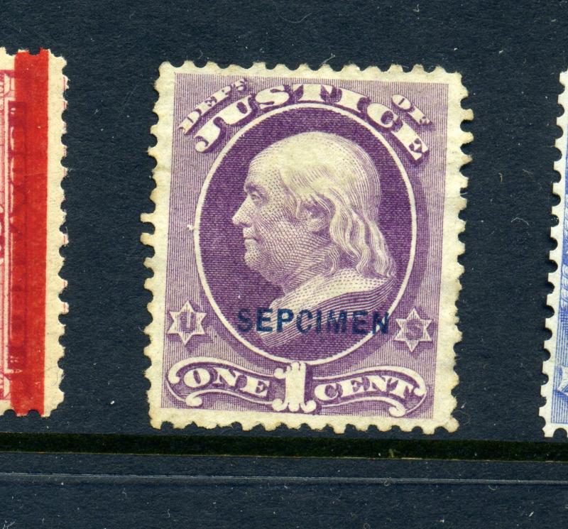 Scott #O25Sa Official SEPCIMEN Printing ERROR Specimen Stamp (Stock #O25S-e1)