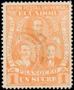 Ecuador #63-69, Complete Set(7), 1896, Used