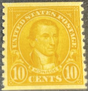 U.S.# 603-MINT/HINGED--SINGLE--ORANGE--1924(LOTG53)