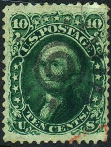 U.S. #68 Used Fancy Cancel