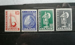 Iceland #213-16 mint hinged e202 6874