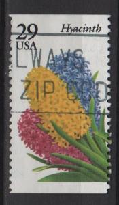 USA 1993 - Scott 2760 used - 29c, Flowers, Hyacinth