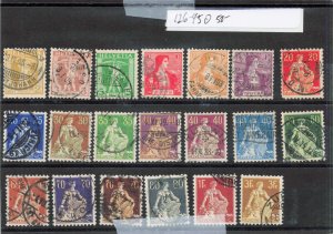 SWITZERLAND   126-45   USED  FULL SET