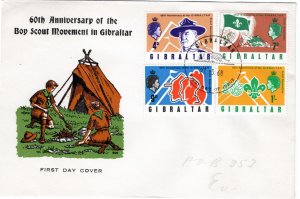 Gibraltar 1968 Sc 209-12 FDC-2