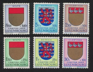 Luxembourg National Welfare Fund Arms 6v 1959 MNH SG#662-667 MI#612-617