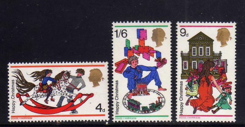 Great Britain Sc#572-574 1968 Christmas MNH