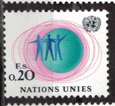 UN Geneva - Scott # 3 - MNH