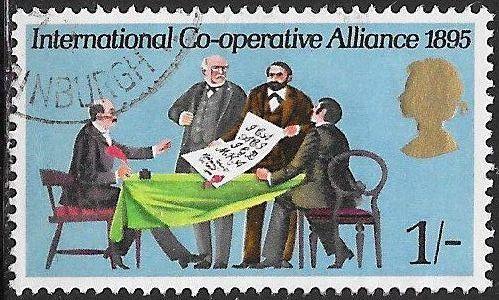 Great Britain 614 Used - International Cooperative Alliance, 75th Anniversary