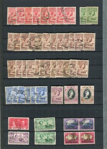 BECHUANALAND; 1950s early GVI issues Duplicated small used Range of Values