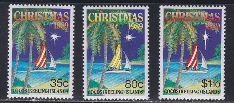 Cocos Islands # 207-209, Christmas, NH, 1/2 Cat.