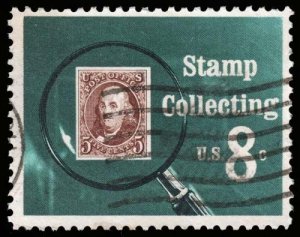 United States - Scott 1474 - Used - Short to Missing Perf Teeth - Heavy Cancel