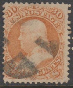 U.S. Scott #71 Franklin - Used Single - IND