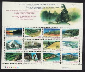 Canada Provincial and Territorial Parks Canada Day 12v Def 1993 MNH