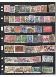 CZECH REPUBLIC COLLECTION ON STOCK SHEET MINT/USED