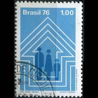 BRAZIL 1976 - Scott# 1473 Family Protection Set of 1 CTO