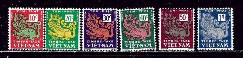 South Vietnam J1-6 MH 1952 Postage Dues