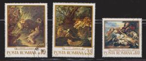 ROMANIA  - Dogs On Used Stamps - Nice Lot