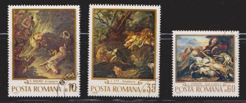 ROMANIA  - Dogs On Used Stamps - Nice Lot