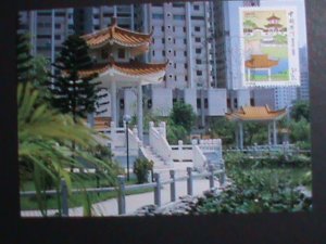 ​MACAU-CHINA-2001 SC#1078 BPL-028-PARK & GARDEN -JARDIM GARDEN-MNH-MC CARD VF