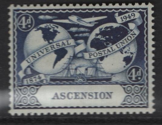 ASCENSION  58    MINT HINGED UPU 1949