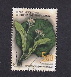 Bosnia and Herzegovina ( Croat admin)  #234a   used  2010 flora 5m from sheet