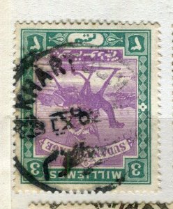 BRITISH EAST AFRICA PROTECTORATE; Early 1900s Came Rider used 3m. value POSTMARK