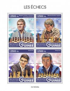 GUINEA - 2019 - Chess - Perf 4v Sheet - M N H