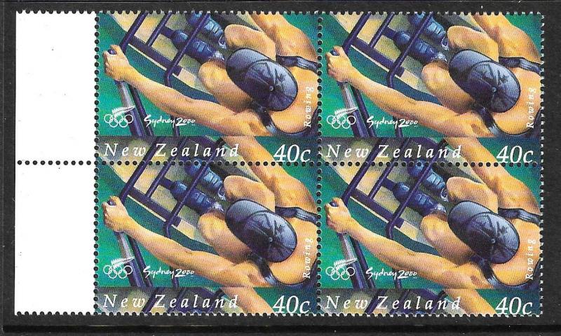  New-Zealand-SCARCE-2000-Olympic MAJOR PERF ERROR 40C
