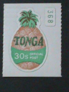 ​TONGA-RARE LOVELY BEAUTIFUL PINEAPPLE SHAPE CUT STAMP-MINT VF KEY STAMP