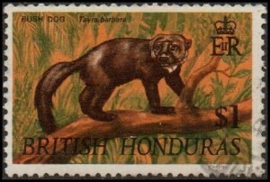 British Honduras 223 - Used - $1 Tayra (1968) (cv $1.60) +