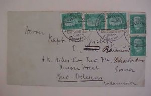 GERMAN COVER  CIGARETTE CANCEL 1931 VLOTHO TO USA