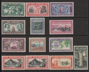 NEW ZEALAND 1940 Proclamation set ½d to 1/-. ... 