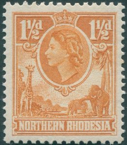 Northern Rhodesia 1953 1½d orange-brown SG63 unused