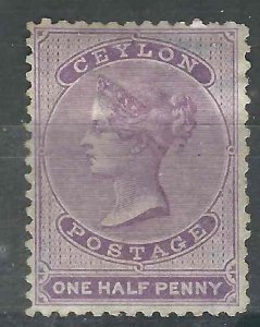 Ceylon 45b SG 48c MNG XF 1864 SCV $55.00