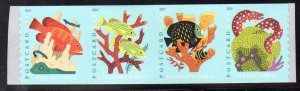 USA Sc. 5370a (5367-5370) 2019 Coral Reefs coil strip of 4 MNH