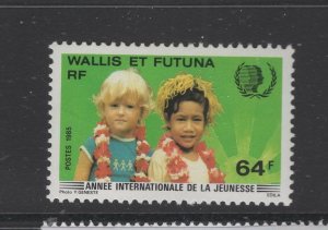 Wallis and Futuna  #328 (1985 Youth Year issue) VFMNH  CV $1.60