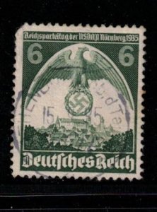 GERMANY Scott # 465 Used - Eagle & Swastika Over Nuremberg