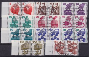 Berlin 1971 Mi#402-411 Pairs used CV€70.00 (BN1149)