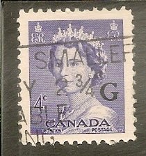 Canada Scott O36  Queen Used