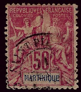 Martinique SC #48 F-VF Used hr. SCV$24.00..Prices are Rising!