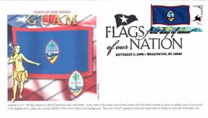 #4286 FOON: Guam Flag Panda FDC