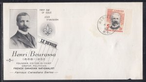 Canada Scott 485 FDC - Henri Bourassa #2