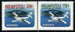 TONGA, NIUAFO'OU - 1983 - Airport - Self Adh. 2v Set - Mint Never Hinged